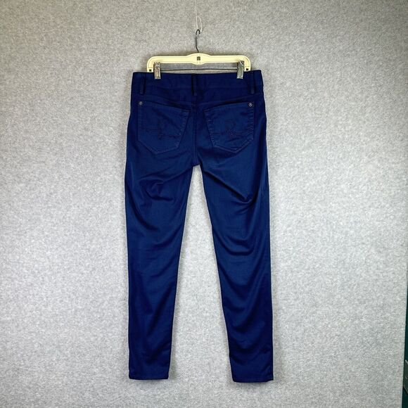 Lilly Pulitzer Worth Skinny Navy Blue Sateen Pants Jeans Women’s Size 2‎ Casual - Picture 10 of 16